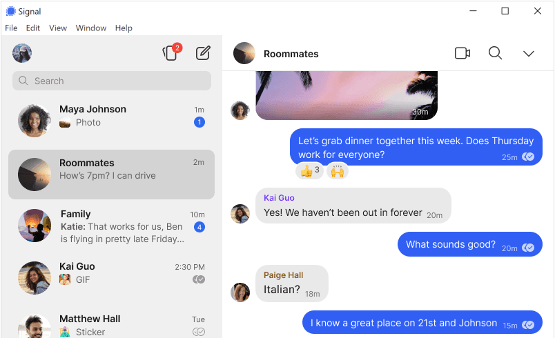 Signal for Windows Signal for Windows