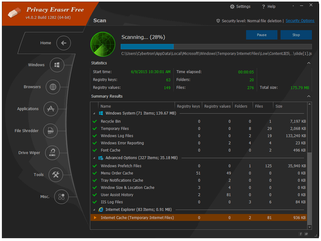 Privacy_Eraser_screenshot